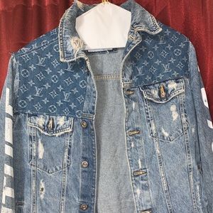 Custom Blue Jean Jacket x Louis Vuitton